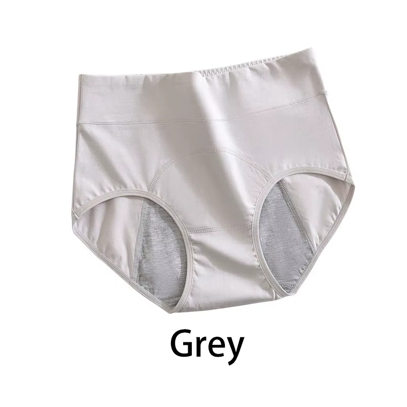 Culotte Menstruelle en Coton, Taille Haute, Sous-Vêtement Menstruel