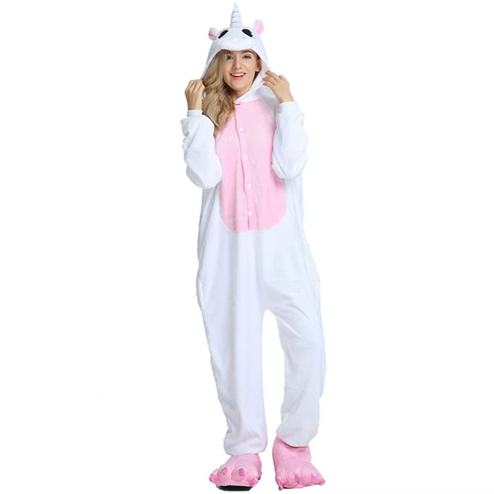 Licorne Onesies Kigurumi flanelle dessin animé Pyjamas femmes animaux Pyjamas Homewear noël Hallowee