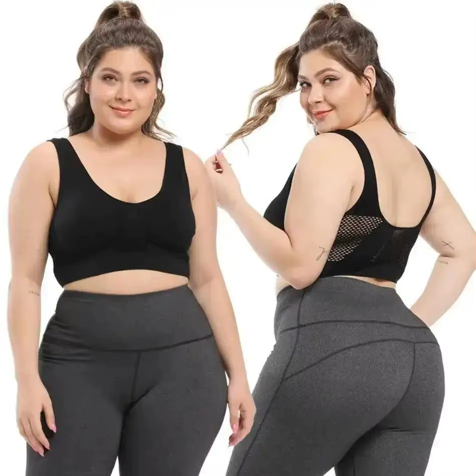Soutien-gorge de sport respirant pour femmes, 1 pièce, absorbant la sueur, coussinet antichoc, haut