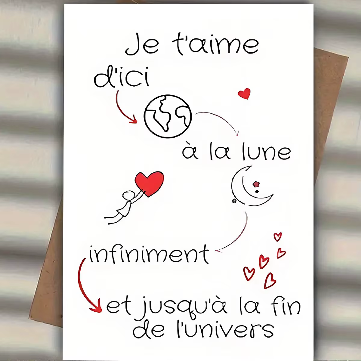 Une carte de la Saint-Valentin est le cadeau idéal pour la Saint-Valentin pour un petit ami, une pet