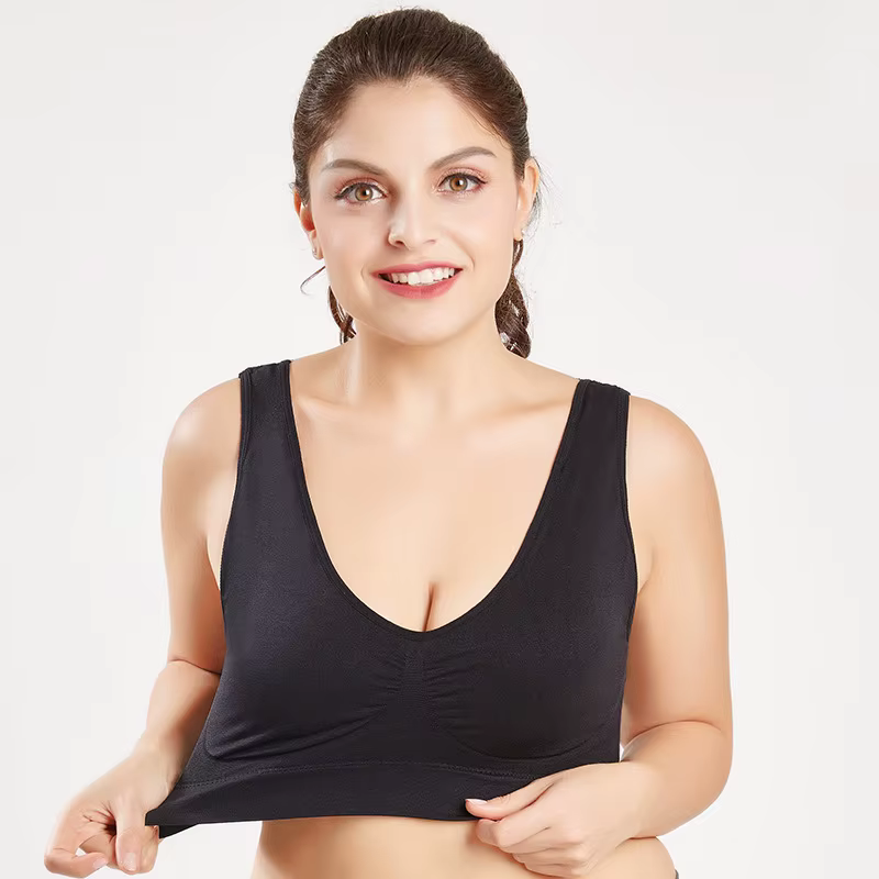 Soutien-gorge grande taille pour femmes, sans couture, avec coussinets, grande taille 5XL 6XL, Brale