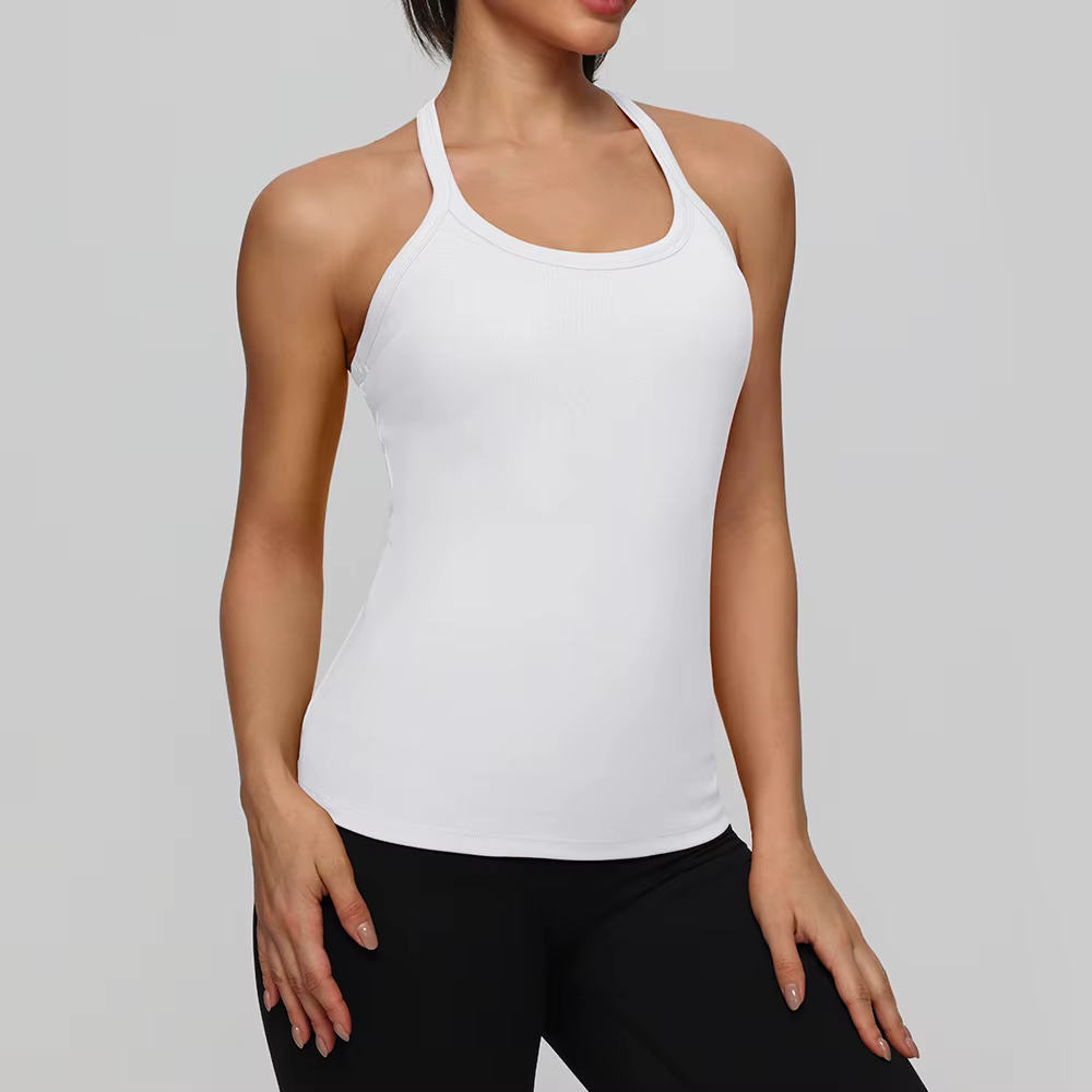 Soutien-gorge de sport de yoga avec armatures pour le soutien du dos, respirant, adapté au Pilates, 