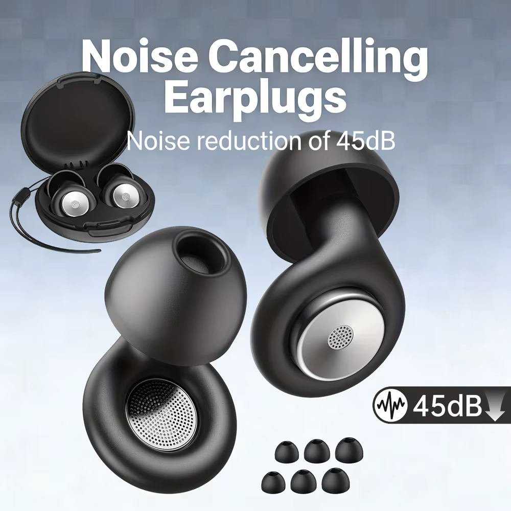 Bouchons d'oreille pour dormir, antibruit, pour réduction du bruit, parfaits pour la concentration e