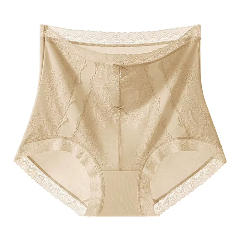 Femmes Sexy dentelle culottes taille haute sans couture hanche ascenseur slips sous-vêtements femme