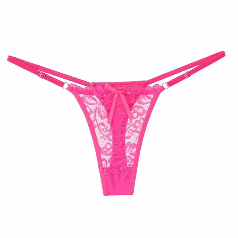 Culotte taille basse en dentelle pour femme, slip amissié, tongs réglables, caleçon sexy
