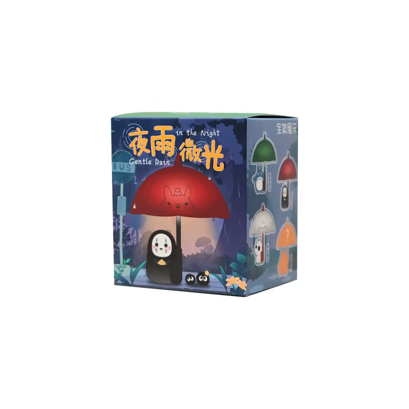 Anime In The Night Gentle Rain Series Blind Box Aimant de réfrigérateur Décoration d'intérieur Veill