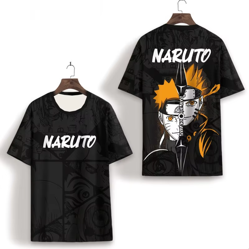 T-shirt respirant et à séchage rapide imprimé en 3D, thème Naruto Dawn Organization, tendance été 20