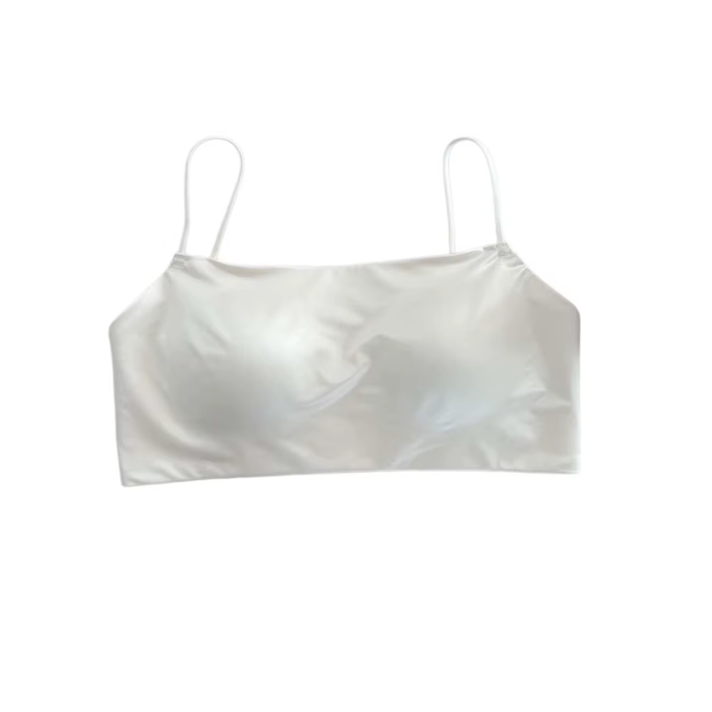Soutien-gorge sans fil en satin à fines bretelles, imprimé léopard, col bateau, pour femme, antichoc