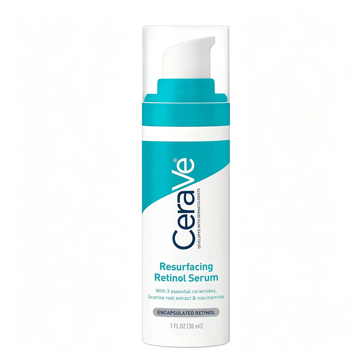 Sérum au rétinol CeraVe, niacinamide, racine de réglisse, soin lissant pour le teint, réparation de