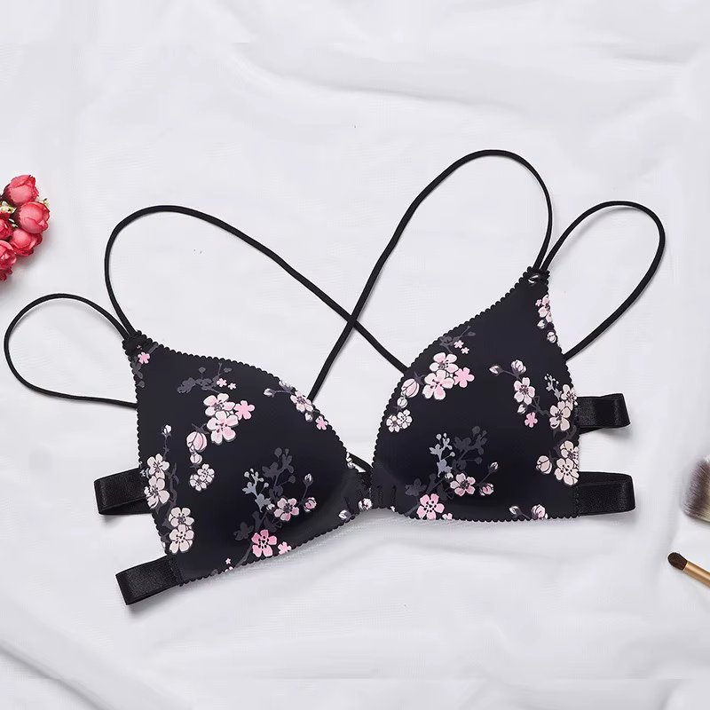 Soutien-gorge à bretelles croisées pour femmes, fermeture avant, sexy, invisible, sous-vêtements, pu