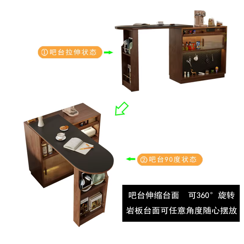 Wabi Sabi îles De cuisine modernes rangement élégant nordique esthétique îles De cuisine Design Uniq