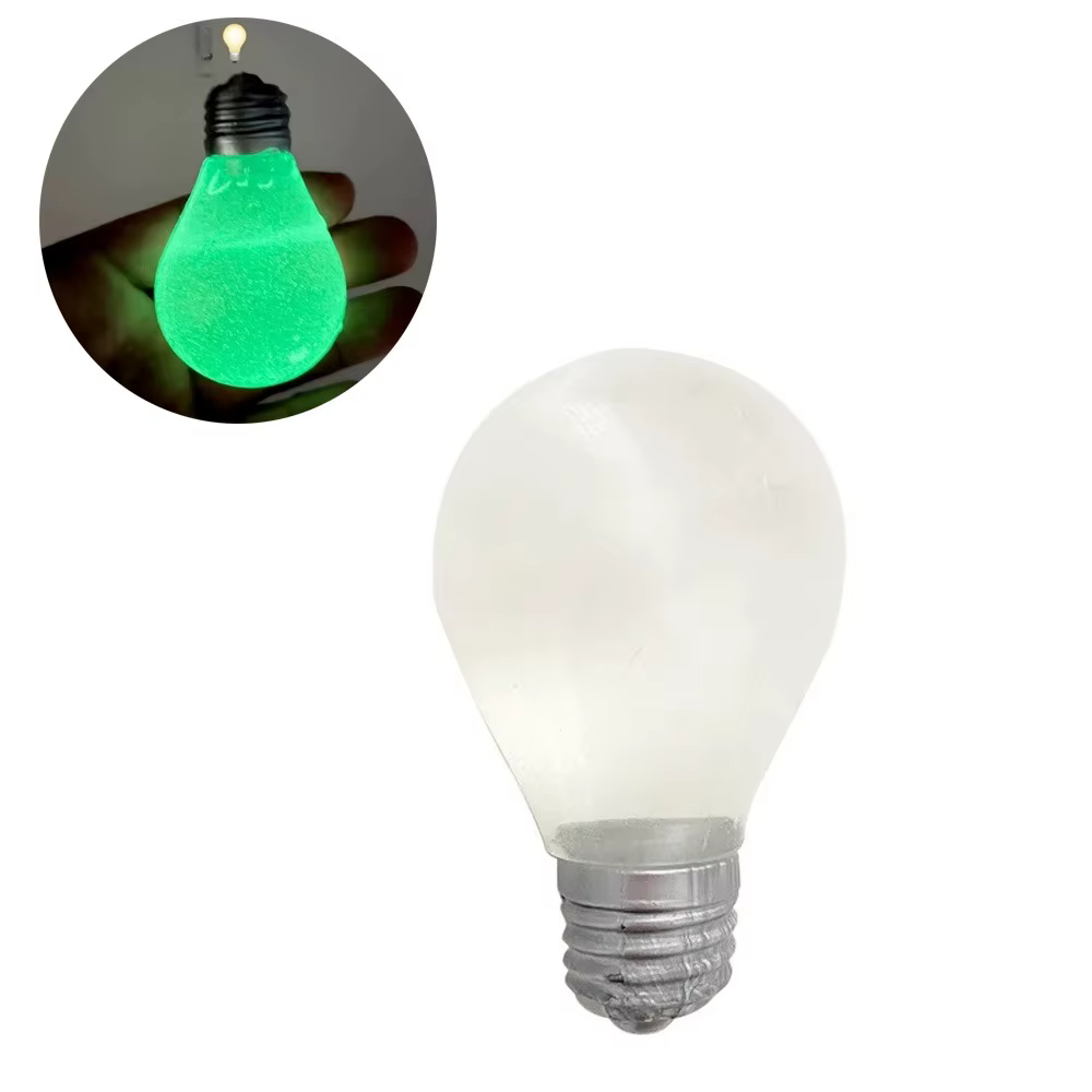 Ampoule Lumineuse Fluorescente Anti-Stress à Rebond Lent, Ampoule Sensorielle Lumineuse à Presser po