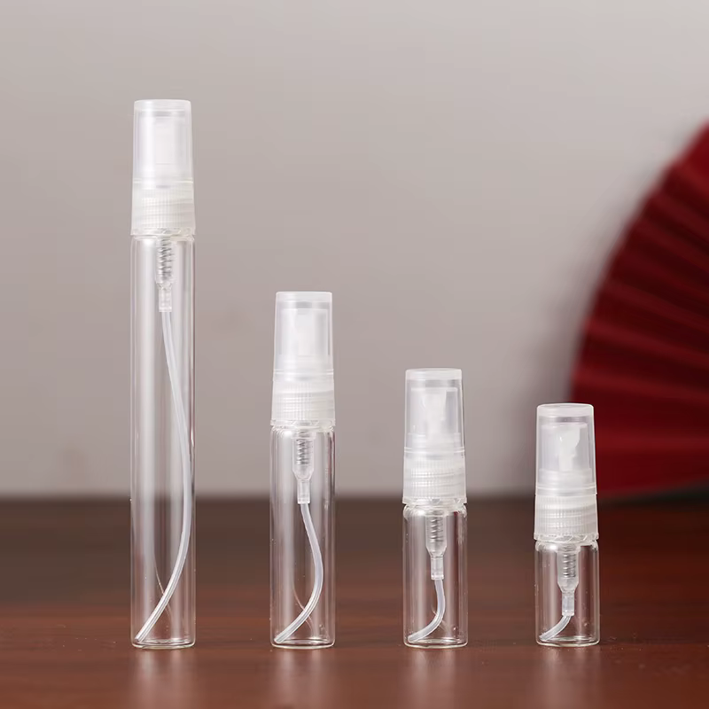 50/100 pièces 2ML 3ML 5ML 10ML noir Portable bouteille de parfum en verre vide bouteille rechargeabl