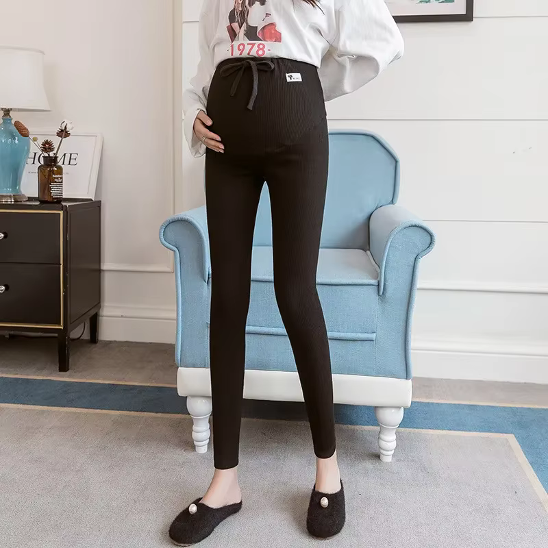 Femme enceinte réglable grande taille Leggings nouveau pantalon de maternité grossesse mince doux co