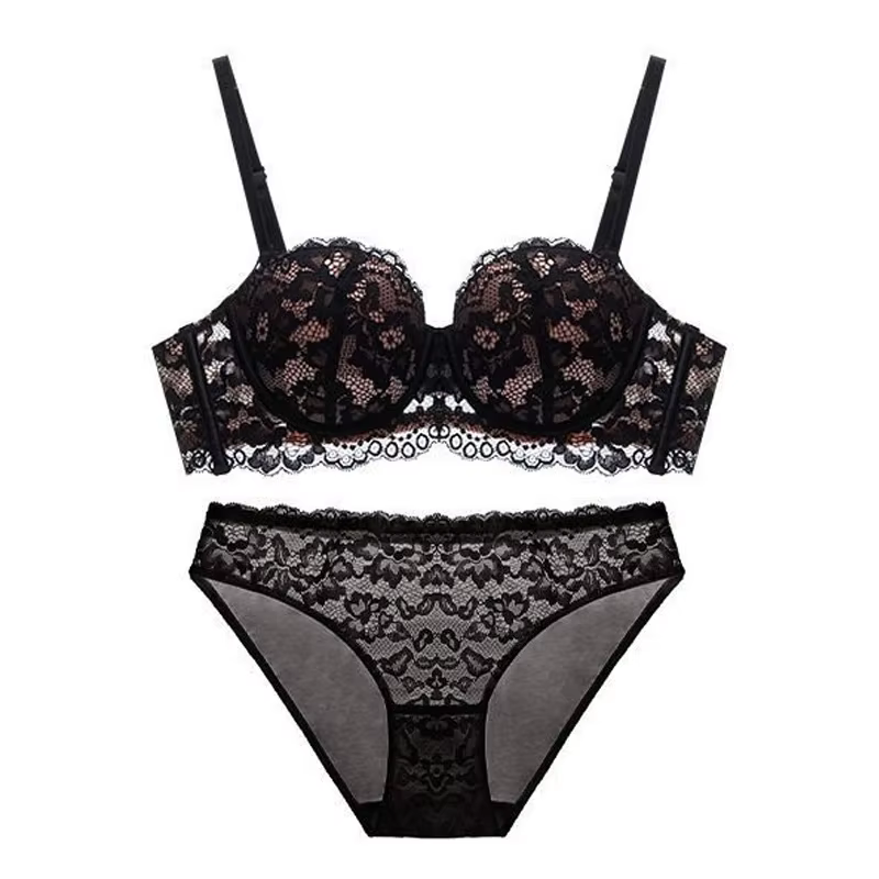 Soutien-gorge Sexy en dentelle pour femmes, bonnet 1/2, soutien-gorge à armatures, Push Up, sous-vêt
