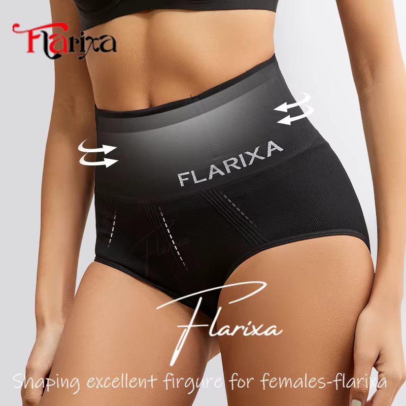 Flarixa sans couture Shaper ventre contrôle culottes femmes façonnage slips post-partum ventre plat 