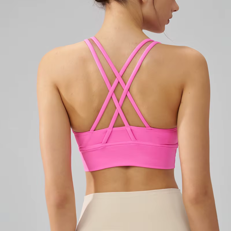 TRY TO BN Soutien-gorge de Yoga pour femmes, en Nylon, respirant, sous-vêtement, haut de Fitness, cr