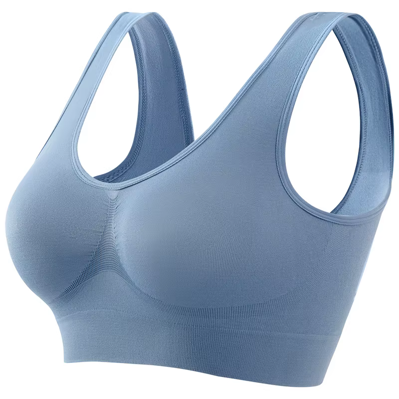 Soutien-gorge push-up sans couture pour femme, bralette de sport, crop top sans armatures, lingerie 