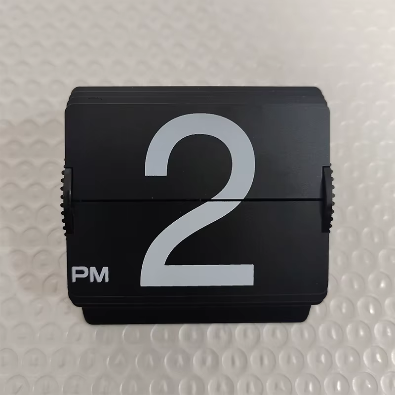 Lame d'horloge à retournement automatique des pages, fonctionnant sur 12 heures, pour affichage des 