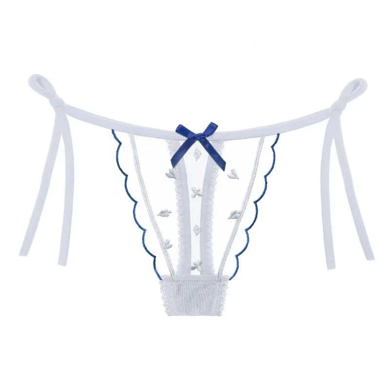 Nouvelle lingerie sexy et coquette, version fine, avec nœud papillon, sous-vêtements en dentelle pou