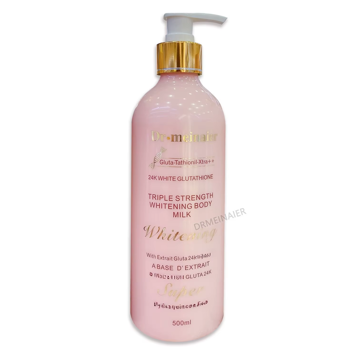 Lotion pour le corps blanchissante au glutathion or 24 carats, crème hydratante éclaircissante et ra