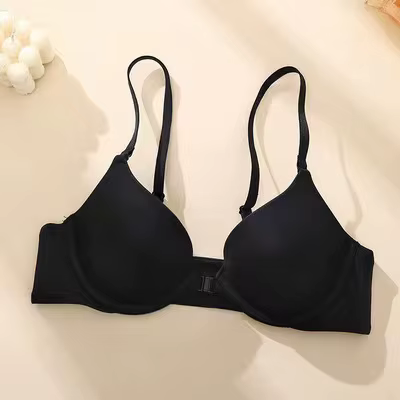 Soutien-gorge à fermeture frontale pour femmes, soutien-gorge push-up sans couture, bonnets fixes, s
