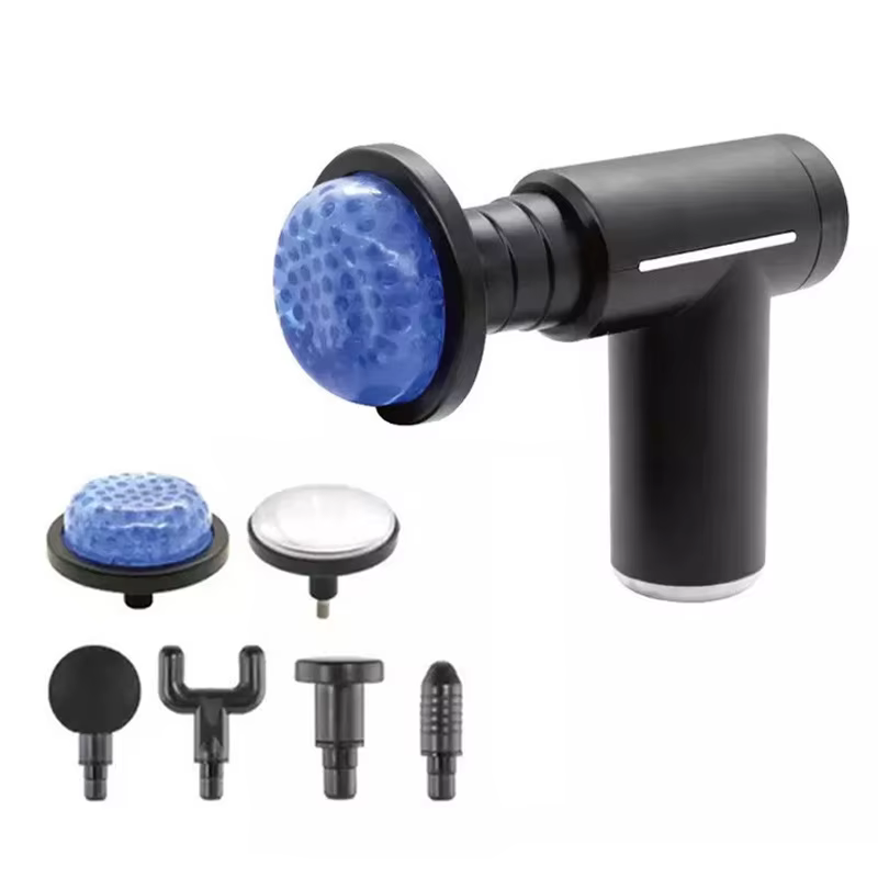 Pistolets Fascia à 6 têtes de rechange, compresse froide, compresse chaude, pistolet à percussion él