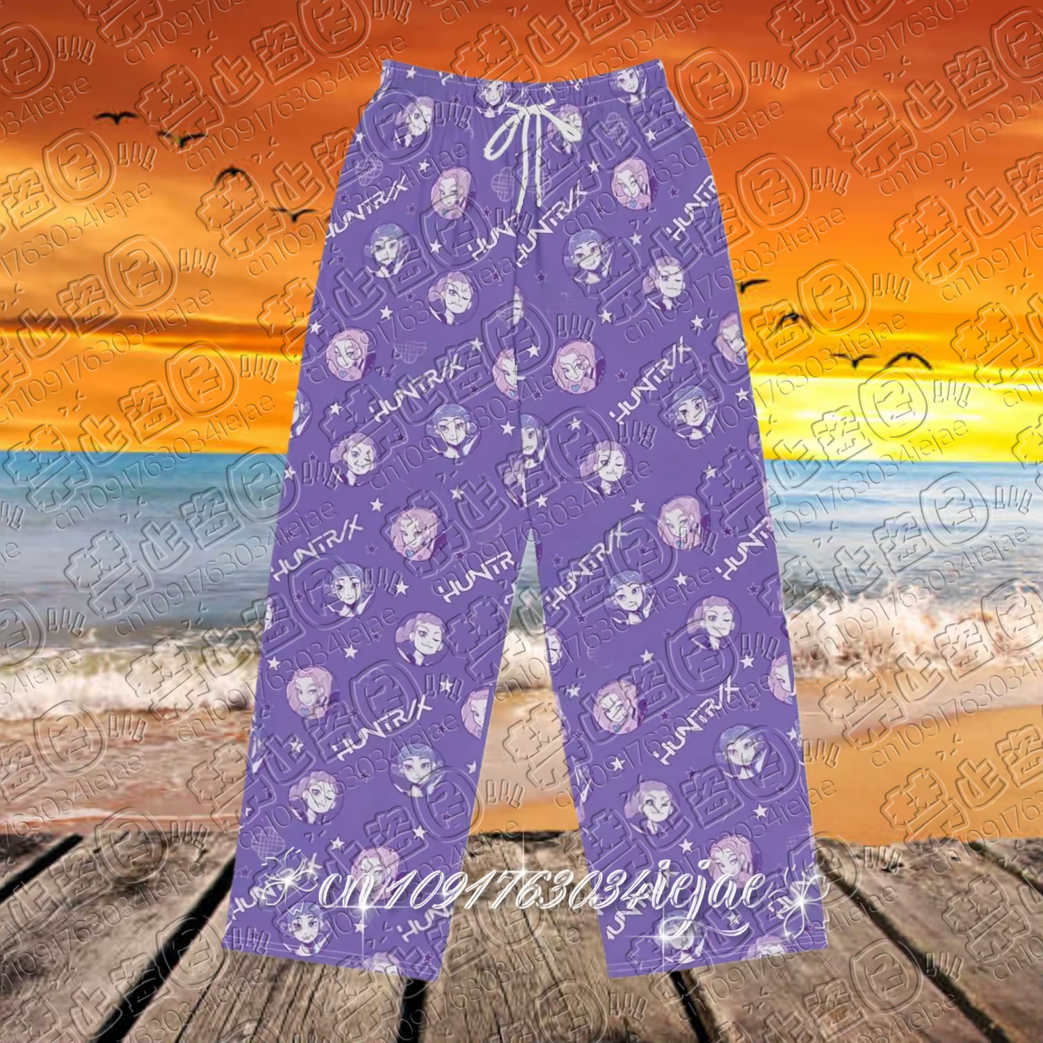 Rumi Choo Choo pyjama pantalon Couple correspondant vêtements de nuit idole inspiré unisexe salon pa