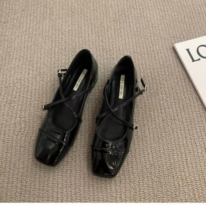 Chaussures Mary Jane pour femmes 2026, style rétro, à talon moyen, souples et confortables, ballerin