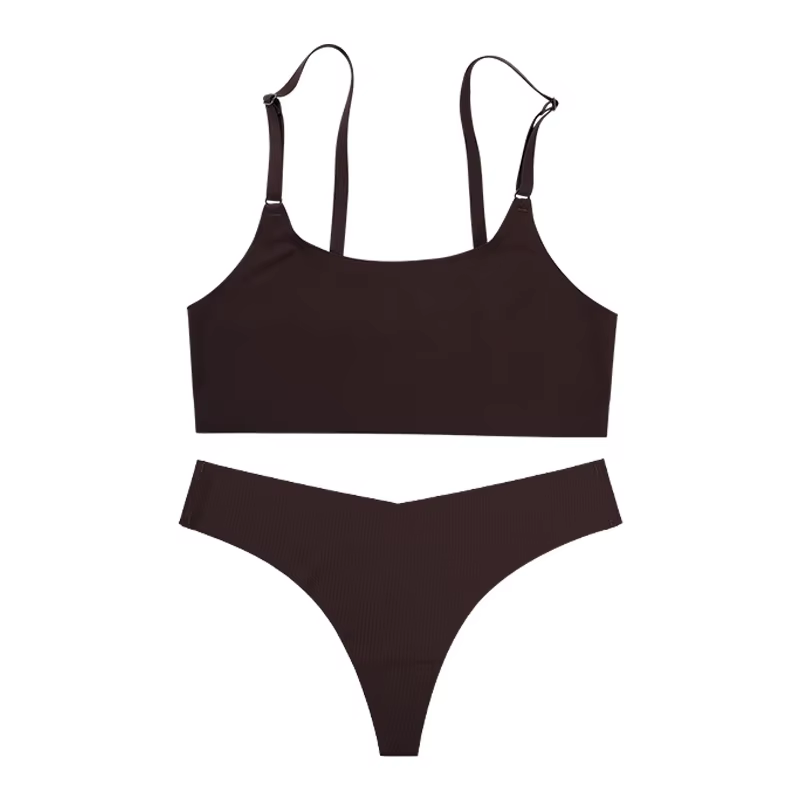 Nouvelle collection 2026 : Ensemble soutien-gorge sans armatures et sous-vêtements pour femme en soi