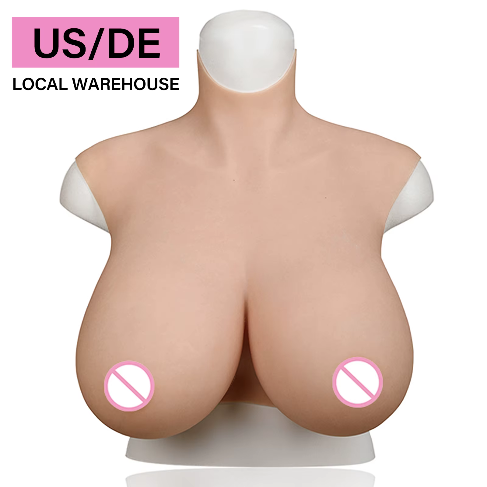 Faux seins réalistes en silicone sans huile pour Crossdresser, forme de poitrine, grande taille, 7e 