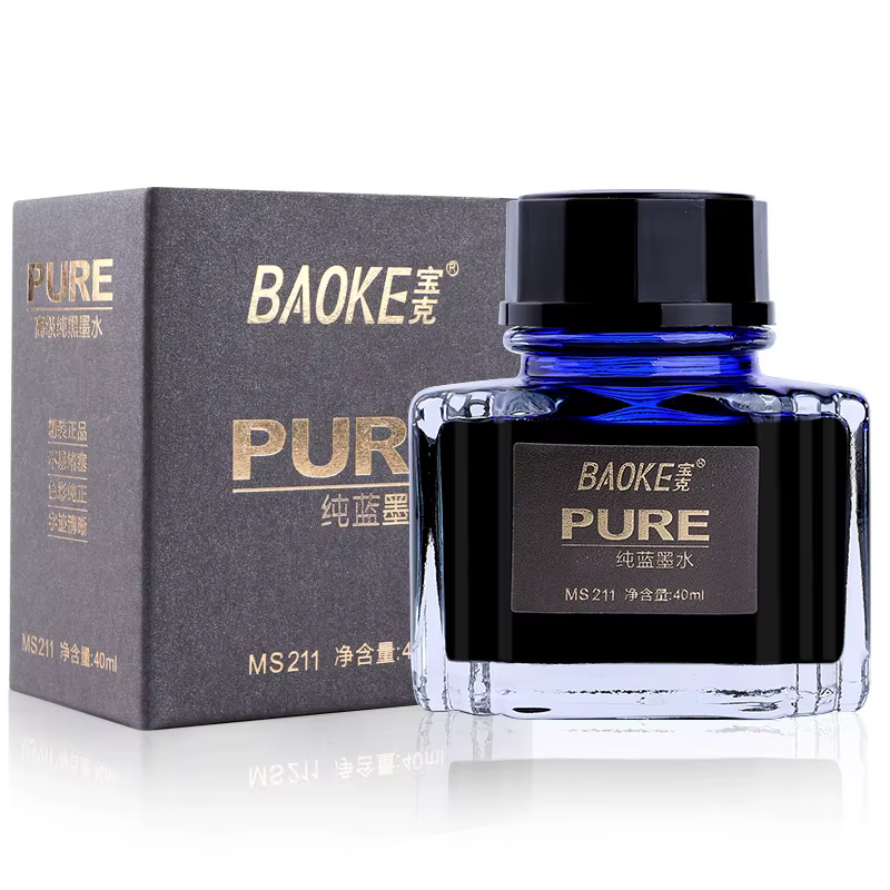 BAOKE 40 ml stylo plume bouteille d'encre pigment encre de stylo pur