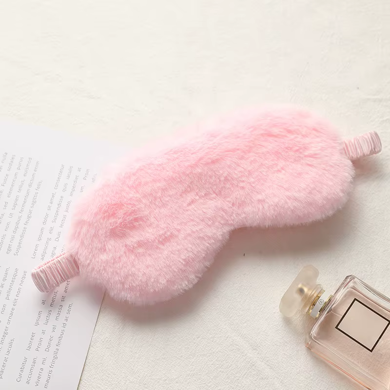 Masque en peluche pour les yeux, patch oculaire pour la sieste, la santé, masque de couchage, bandea