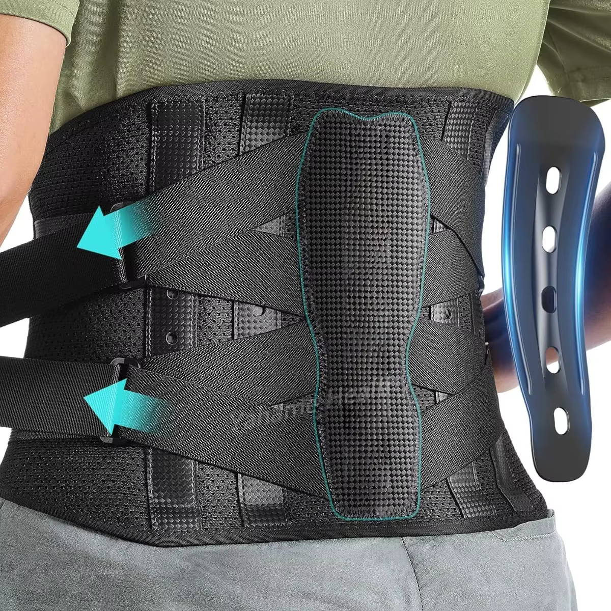 Ceinture de soutien lombaire pour hommes et femmes, attelle dorsale pour les maux de bas du dos, sci
