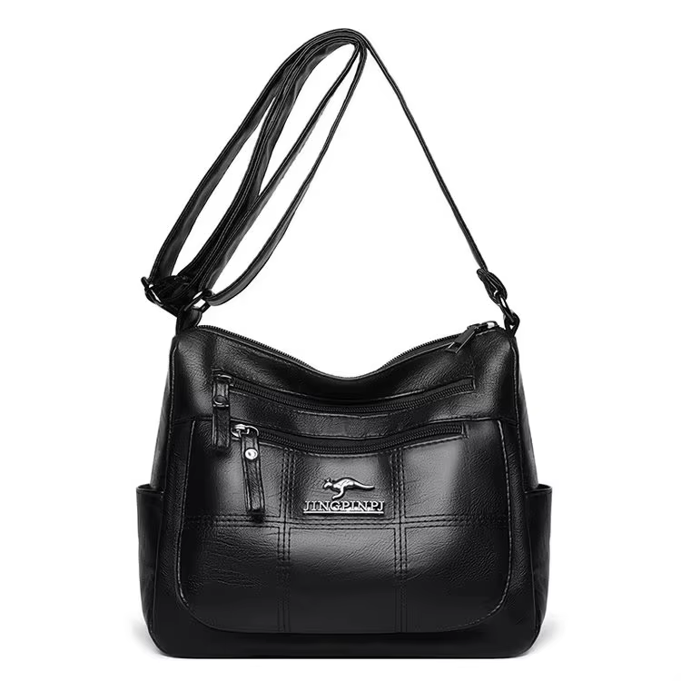 Sac à bandoulière en cuir de marque 3 couches Alligator pour femmes, sacoche à épaule de luxe de sty