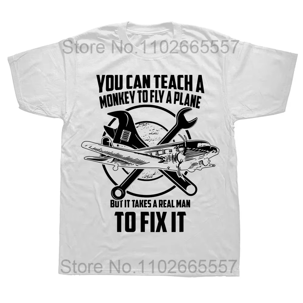 Mécanicien d'avion définition drôle mécanicien d'aviation t-shirts été coton Streetwear à manches co