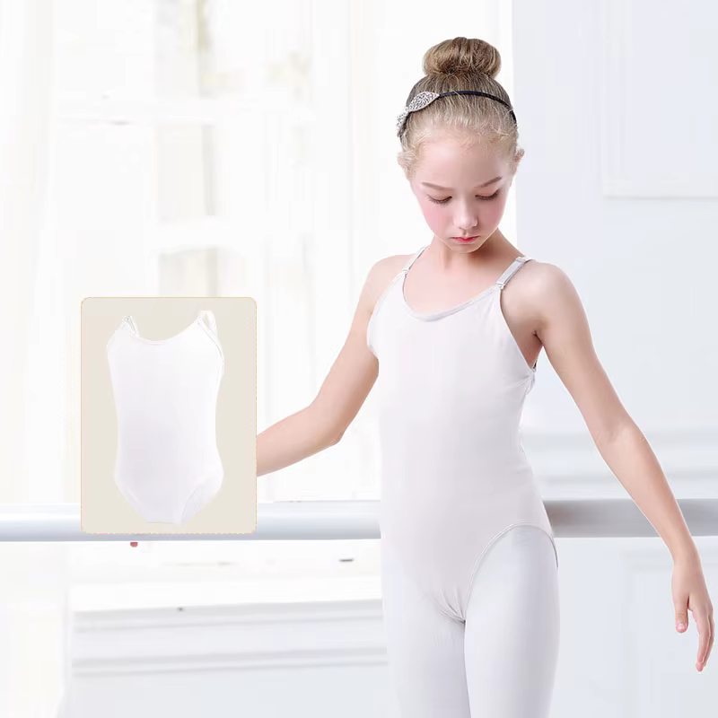 Justaucorps de Ballet nu pour filles, justaucorps de danse sans couture, sous-vêtement pour enfants,