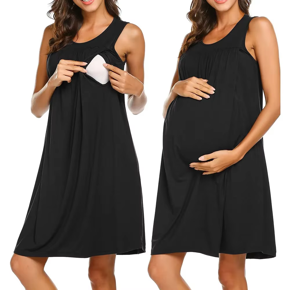 2024 nouveau travail des femmes/livraison/maternité chemise de nuit d'allaitement pour hôpital allai