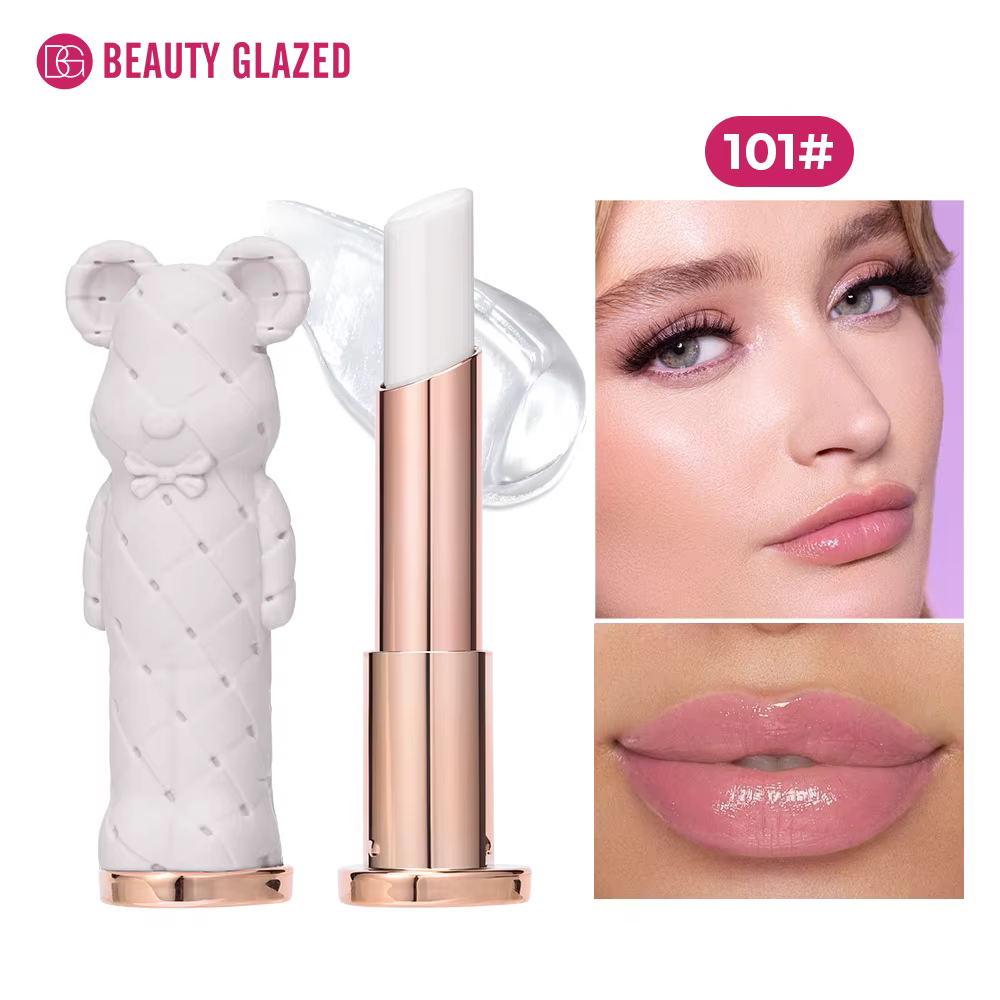 Rouge à lèvres hydratant Beauty Glazed Bear, baume à lèvres coloré, stick nourrissant pour les lèvre