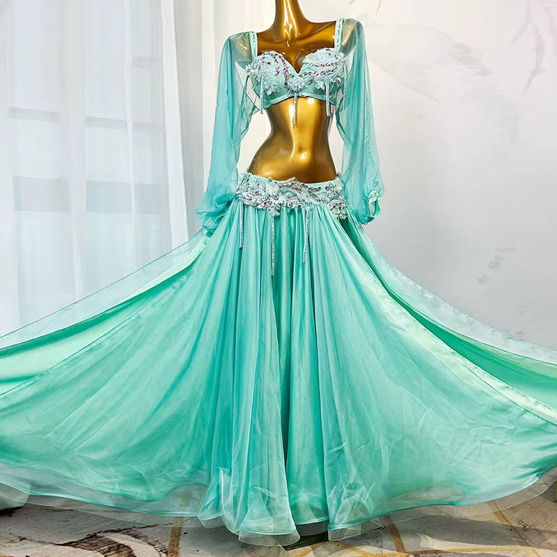 Tenue de Danse Orientale, Vêtements de Danse du Ventre, Costumes de Compétition 2026, Vêtements d'En