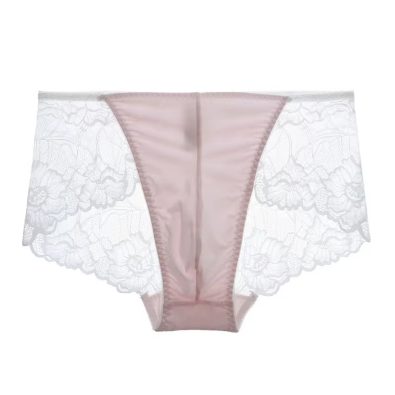 Lingerie sexy florale Slip de travestissement Confort intime, culotte de lingerie en dentelle érotiq
