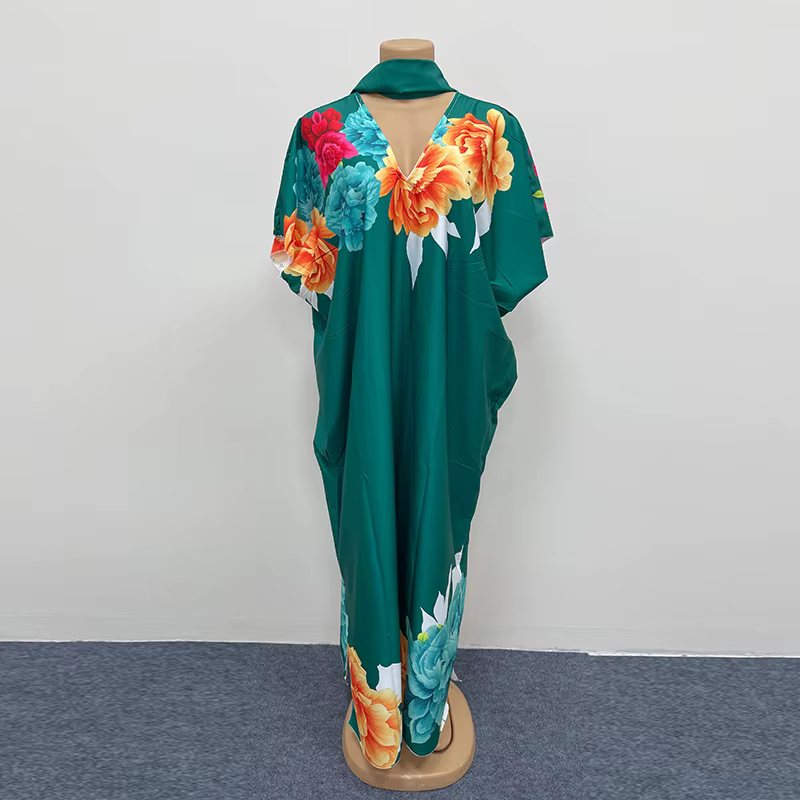 Nouvelle Robe Kaftan Afro 2026 pour Femme, Manches Longues, Épaules Dénudées, Grande Taille, Détails