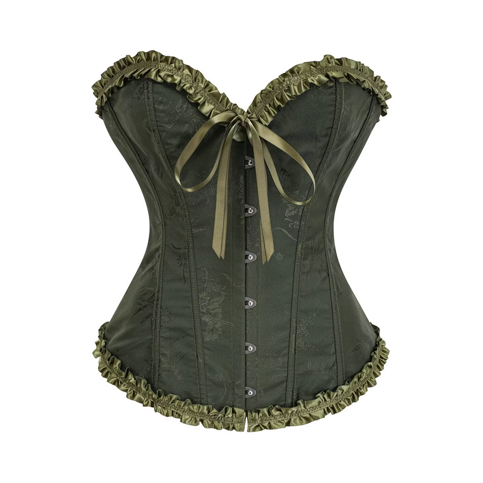 Corset femme Top Palace Cosplay Sexy dentelle froncé Corset Corset brocart rétro Renaissance serré v