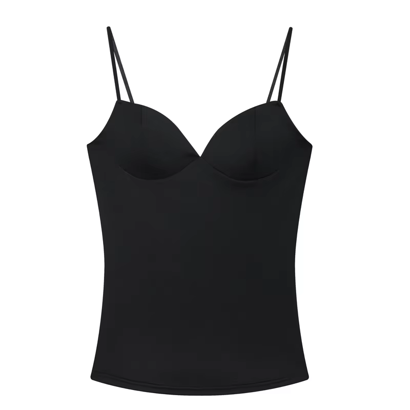 Corset dames haut à licou pour femme 2025 été Camis hauts avec bretelles femme sans manches fête mou
