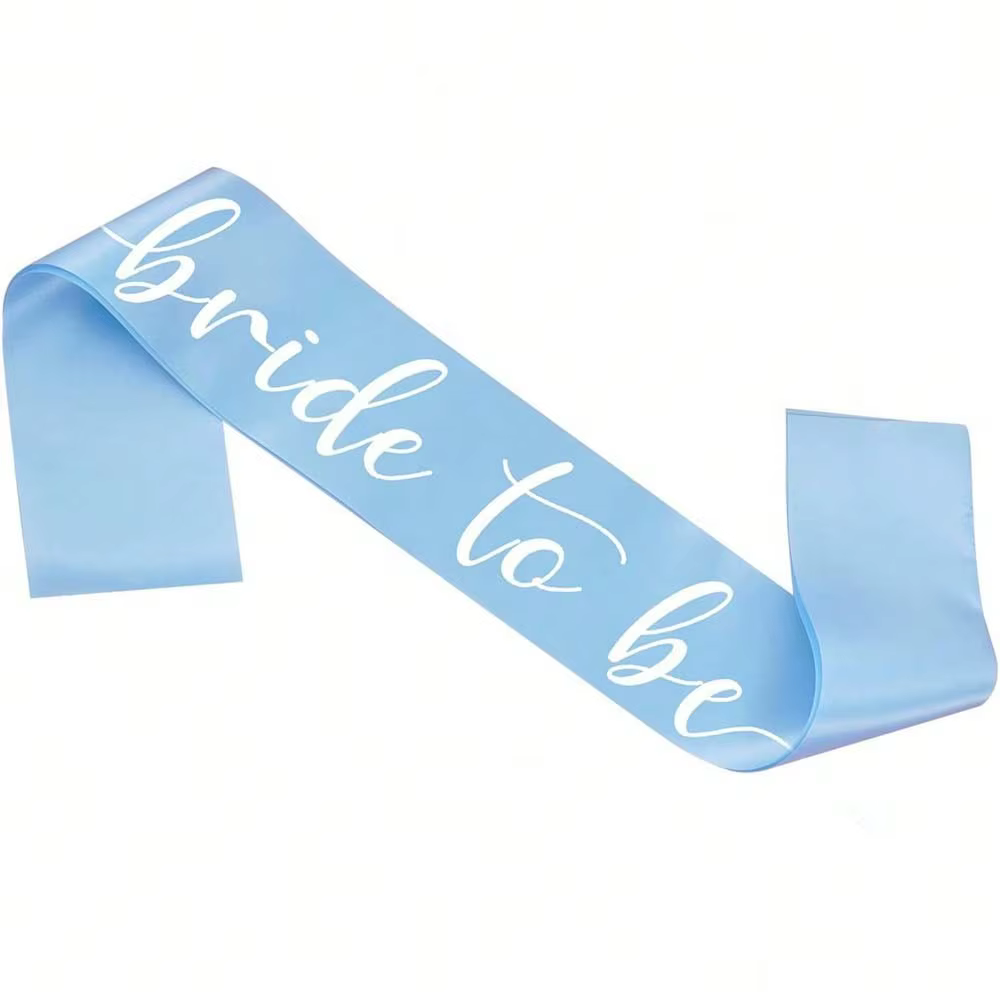 Écharpe bleue « Future Mariée », Écharpe de Mariée pour Enterrement de Vie de Jeune Fille, Décoratio