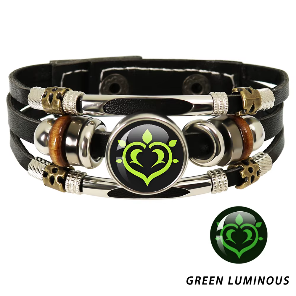 Bracelet de Cosplay Shoous Genshin Impact Game, Œil de Dieu, Eau, Vent, Tonnerre, enquêter, Roche, G