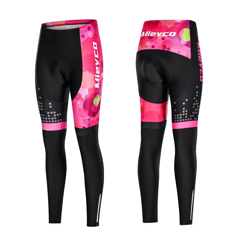 Pantalons de cyclisme pour femmes, leggings longs, respirants, pour VTT, avec rembourrage en gel 3D,