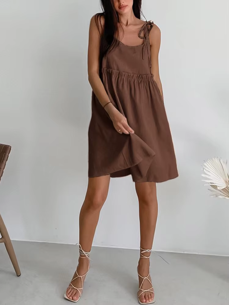 Robe dos nu pour femme été 2025, tendance et sexy, style haut de gamme populaire dans les zones urba