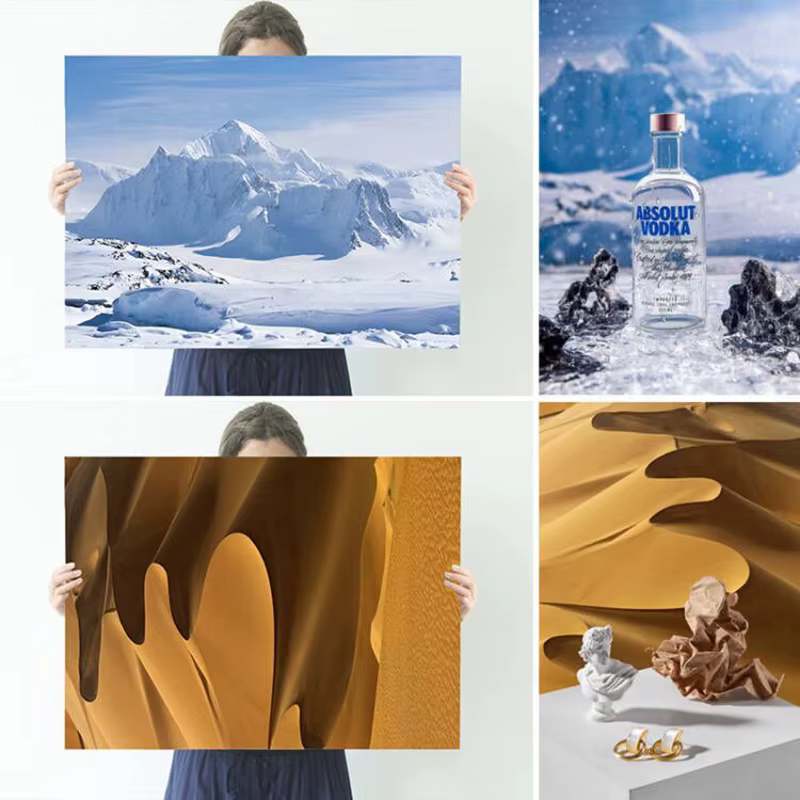 Planche de fond pour photographie de paysage naturel, ciel bleu, nécessités vivantes, arrière-plan d
