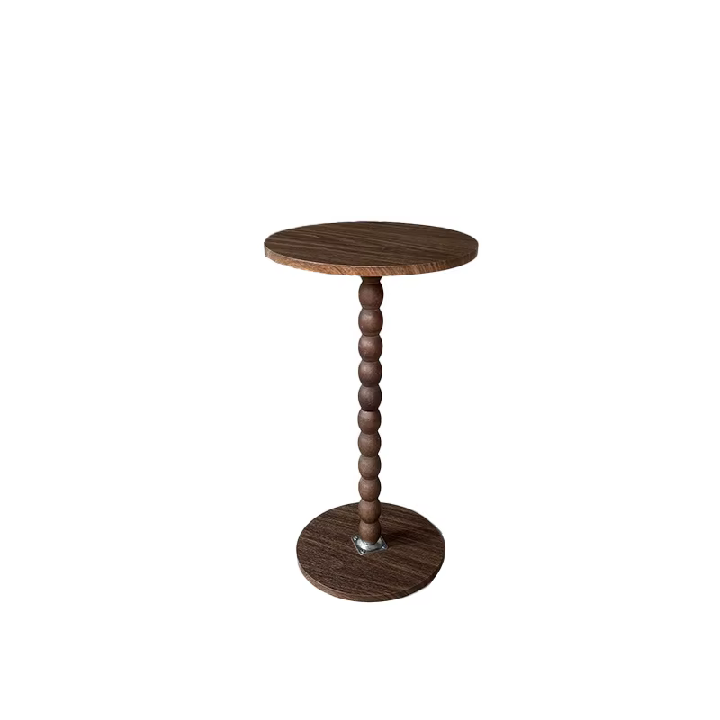 Table d'appoint ronde, petite table à boissons pour petits espaces, table de chevet moderne avec pie